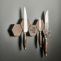 Messerleiste mit sechseckigen Magneten